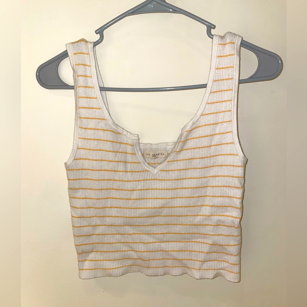 L.A. Hearts Yellow Stripe Top